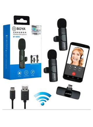 BOYA BY-MW3 Wireless Microphone – Original – Dual Mic with Receiver for Professional Recording - pzsku/Z2F44454BFE2E7AFDF8C3Z/45/1745942994/c245dd4f-8e19-46a3-9e72-49dfd5dc52a1