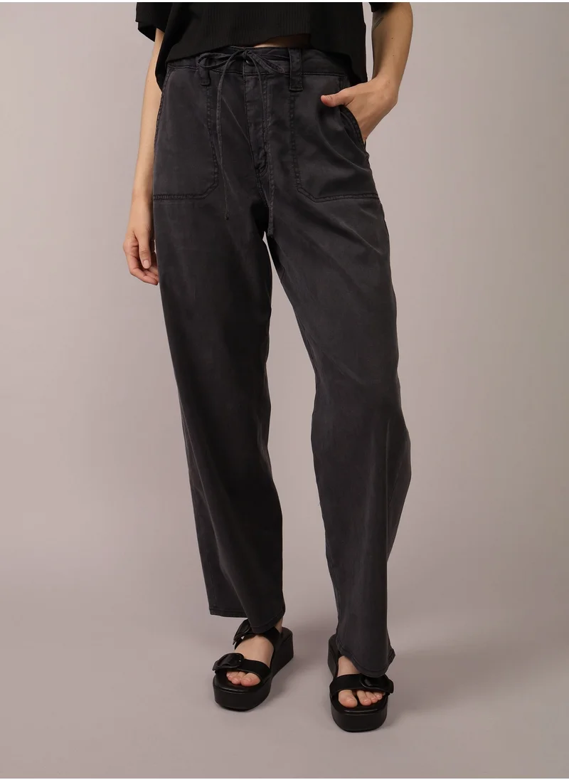 امريكان ايجل AE Dreamy Drape Stretch High-Waisted Stovepipe Crop Pant