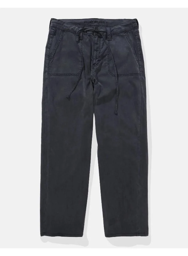 American Eagle AE Dreamy Drape Stretch High-Waisted Stovepipe Crop Pant