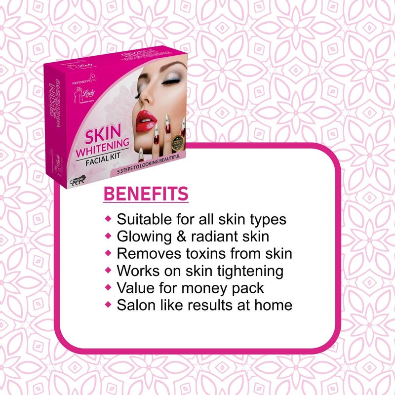Professional Feel Blue Lady Diamond Skin Whitening Tightening Facial Kit With Face Massager Best Instat Glow Facial Kit Ever in INDIA 275 gm - Image 4