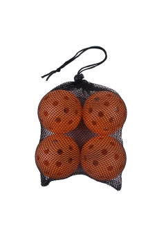 Generic Outdoor Pickleball Paddle 40 Holes 74mm Indoor And Outdoor 26 Holes Injection Moulding Ball Pickleballpaddle PE Material 40 hole orange 4 Pack [mesh bag packaging]] 