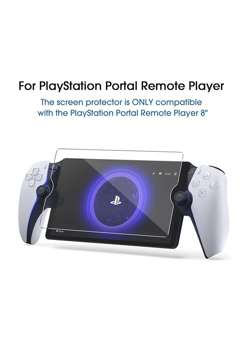 IINE 2 Pack Tempered Glass Screen Protector for PlayStation Portal Remote Player 8 inch - PlayStation 5 with Easy Installation Kit, Transparent Ultra HD, Anti-Scratch, Anti-Fingerprint  - Image 4