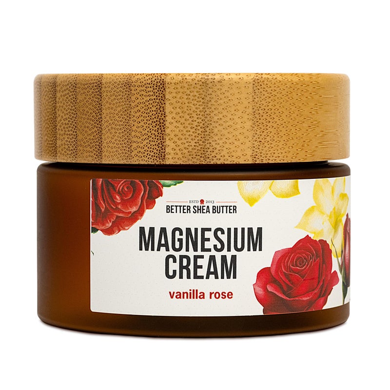 Better Shea Butter Magnesium Lotion for Women | Vanilla Rose | For Pregnancy, Kids & Babies | Relieves Muscle Tension & Leg Cramps | Organic & Natural Ingredients - Image 1