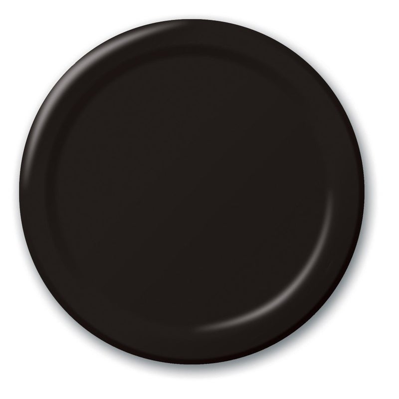 Creative Converting Paper Banquet Plates, 10.25", Black - Image 1