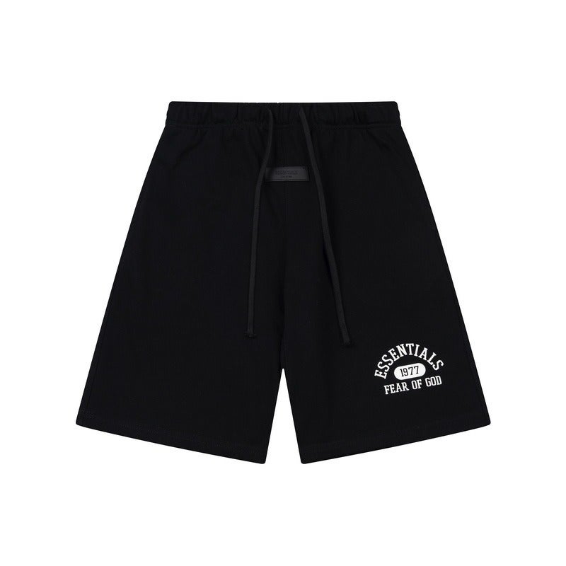 ESSENTIALS High-Street Streetwear Letter Print Short-Sleeve T-Shirt and Shorts Set for Men and Women, Loose Fit, Summer Collection