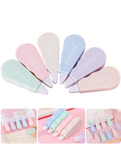CMGTYYD 6 PCS White Out Correction Tapes, Colorful Portable Correction Tape, smooth tape output, not easy to fall off, Easy to Use Applicator for Instant Corrections, Study Supplies and Office Products  - Image 1