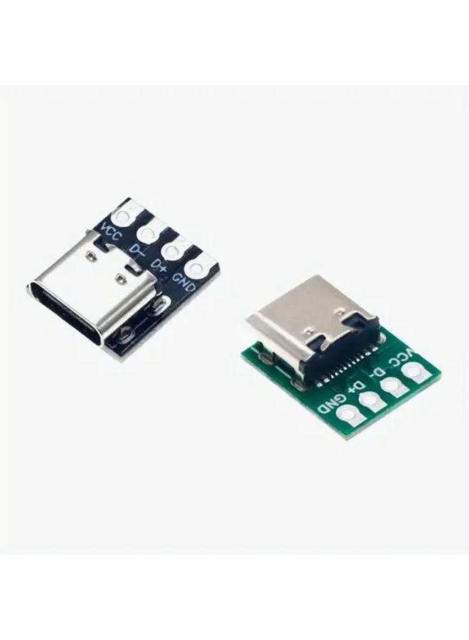 5Pcs Green USB Type C Female Test Board PCB 3 1 16Pin To 2 54mm Breakout Adapter - Image 3