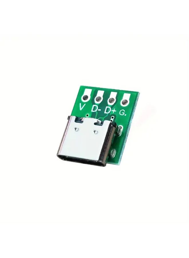 5Pcs Green USB Type C Female Test Board PCB 3 1 16Pin To 2 54mm Breakout Adapter - Image 4