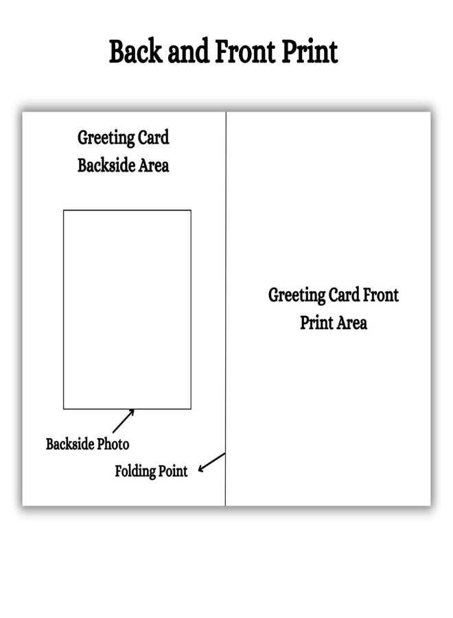 AanyaCentric® Customized Birthday Greeting Card with Photos for Son | A5 Size (5.8 x 8.3 inch) | Preprinted Message | Includes Red Envelope - Image 4