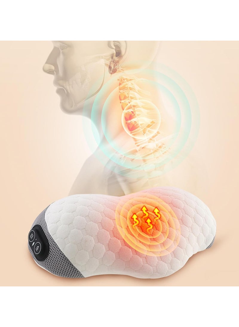 general Massager Pillow for Neck, Multi-Function Shoulder and Neck Massager, Heat + Vibration Massage Two-in-one, Three-Speed Temperature Control Vibration, Memory Foam Vibration Hot Compress - Image 5