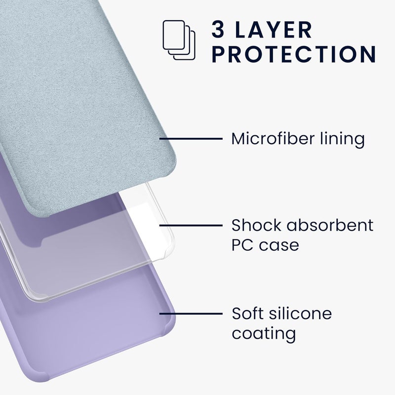 kwmobile TPU Silicone Case Compatible with Apple iPod Touch 6G / 7G (6th and 7th Generation) - Case Soft Flexible Protective Cover - Lavender - Image 2