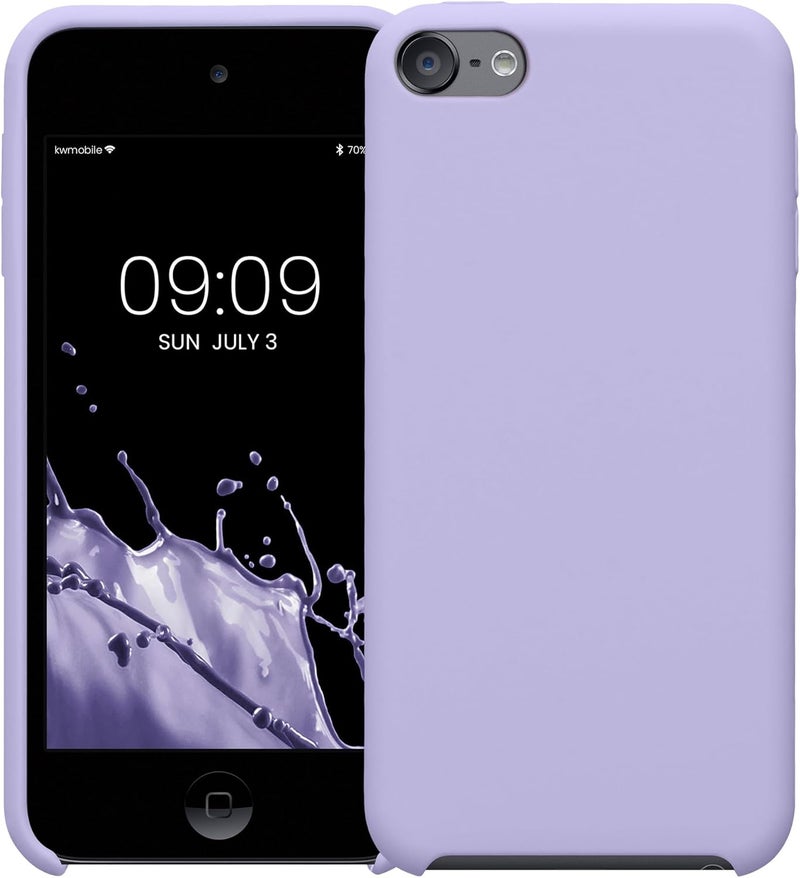 kwmobile TPU Silicone Case Compatible with Apple iPod Touch 6G / 7G (6th and 7th Generation) - Case Soft Flexible Protective Cover - Lavender - Image 5