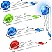Gejoy 4 Pcs Magic Rail Twirler Easter Kids Retro Toys Light up Magnetic Gyro Wheels Toy Gyroscope Rail Game Classic Vintage Gravity Sensory Toy Gift for Boy GirlWave StyleMulti Color - Image 2