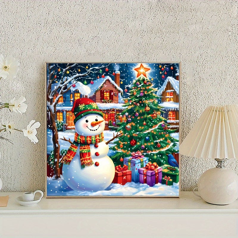 طقم طلاء خماسي الأبعاد بألماس دائري مقاس 50×50 سم بدون إطار، مناسب لتزيين المنزل والمكتب - Image 2