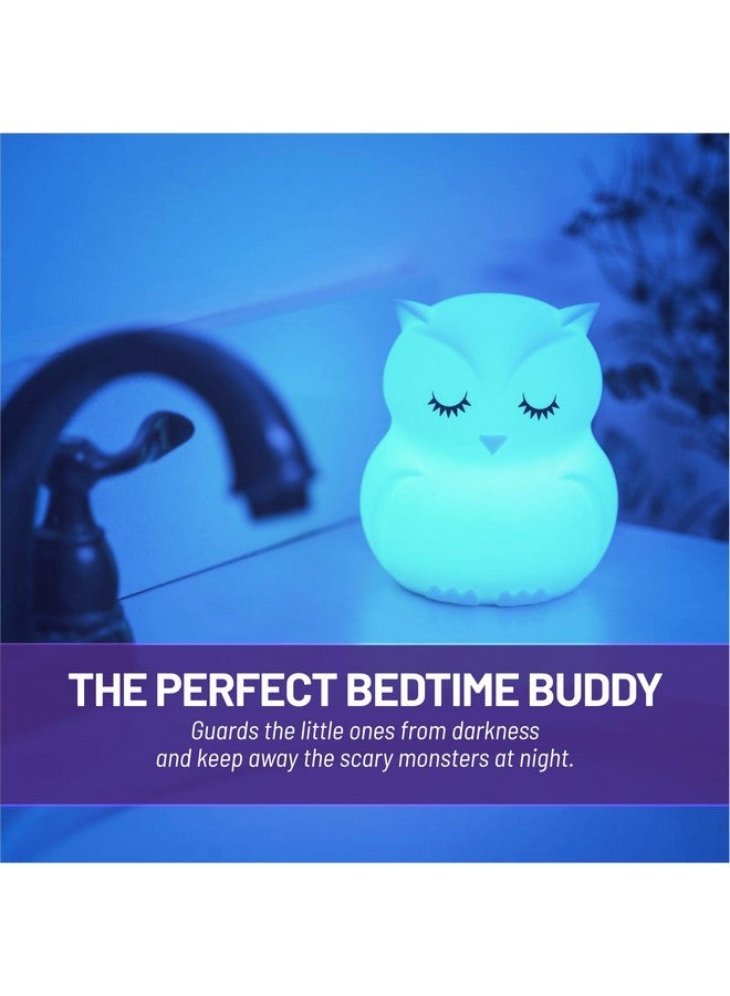 Lumipets Animal Kids Night Light, Junior Owl, Soft and Safe Silicone Rubber Lamp, Soothing Colors, Portable, Easy Control - Image 5