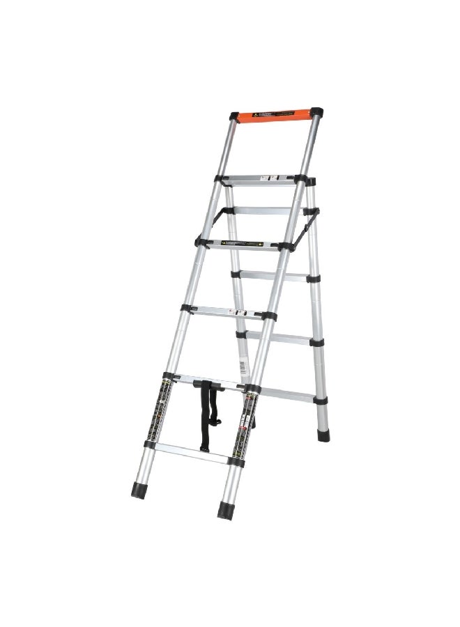 HoneyBee Multi-Purpose Precision Sturdy Foldable Ladder Silver and Black 234 cm - Image 4