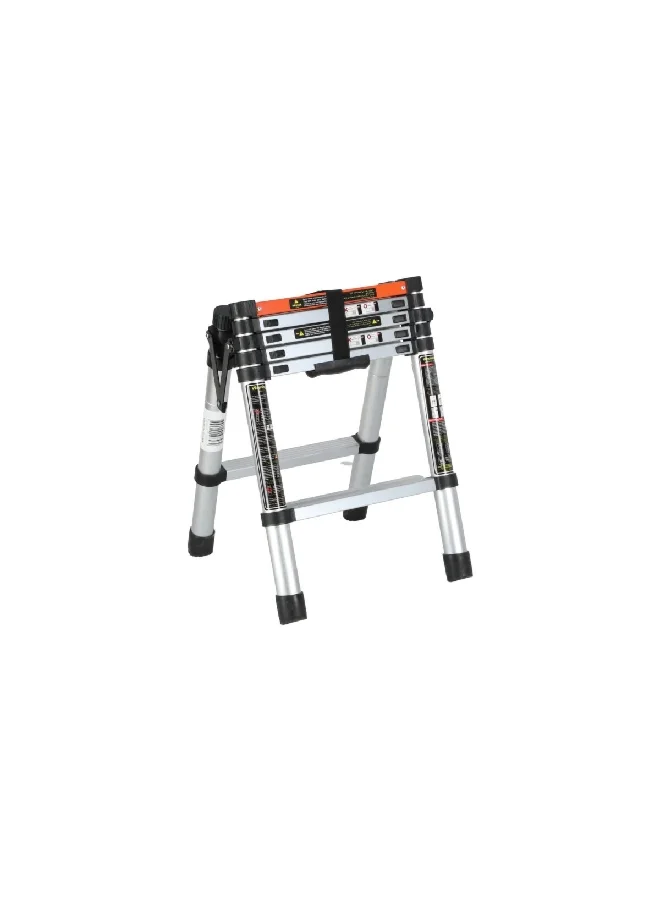HoneyBee Multi-Purpose Precision Sturdy Foldable Ladder Silver and Black 234 cm