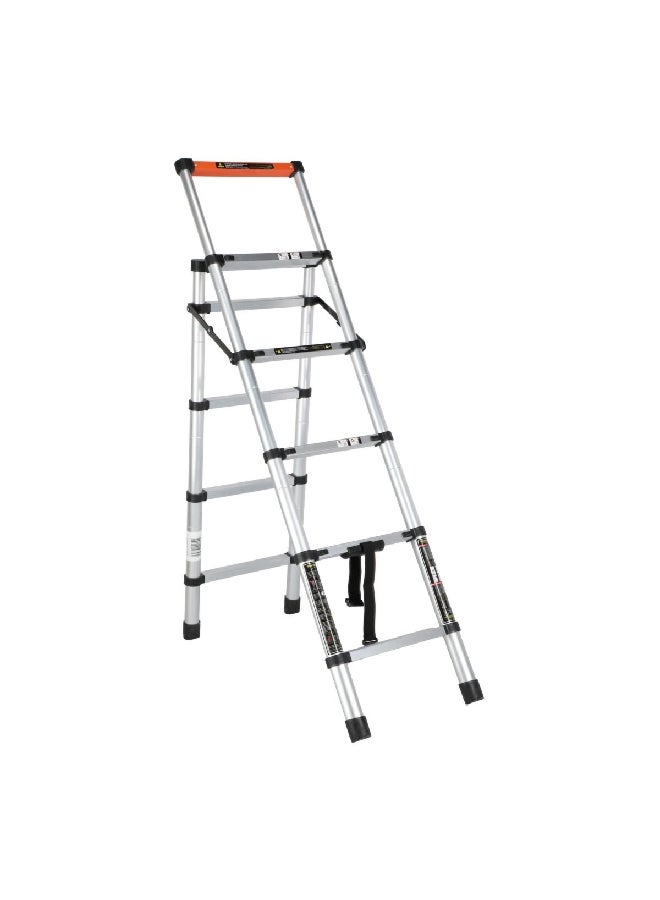 HoneyBee Multi-Purpose Precision Sturdy Foldable Ladder Silver and Black 234 cm - Image 5