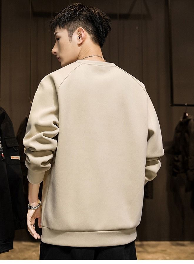 NIBEMINENT Men's Long Sleeve T-shirt Spring And Autumn Round Neck New Fashion Bottoming - Image 3