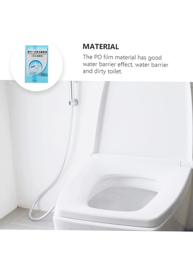 50pcs Disposable Toilet Seat Covers Thickened Travel Seat Cushion Portable Toilets Papers Sanitary for Adults Boys and Girls to Store - Image 2