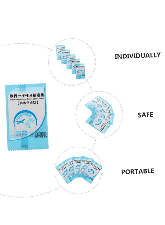 50pcs Disposable Toilet Seat Covers Thickened Travel Seat Cushion Portable Toilets Papers Sanitary for Adults Boys and Girls to Store - Image 4