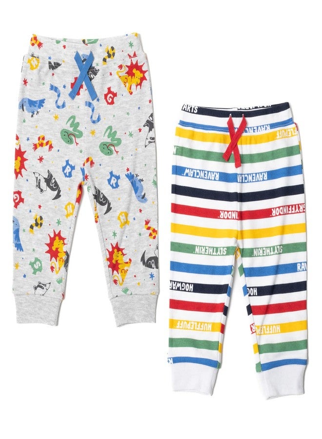 Harry Potter Newborn Baby Boys 2 Pack Pants Multicolor/Gray 0-3 Months - Image 1