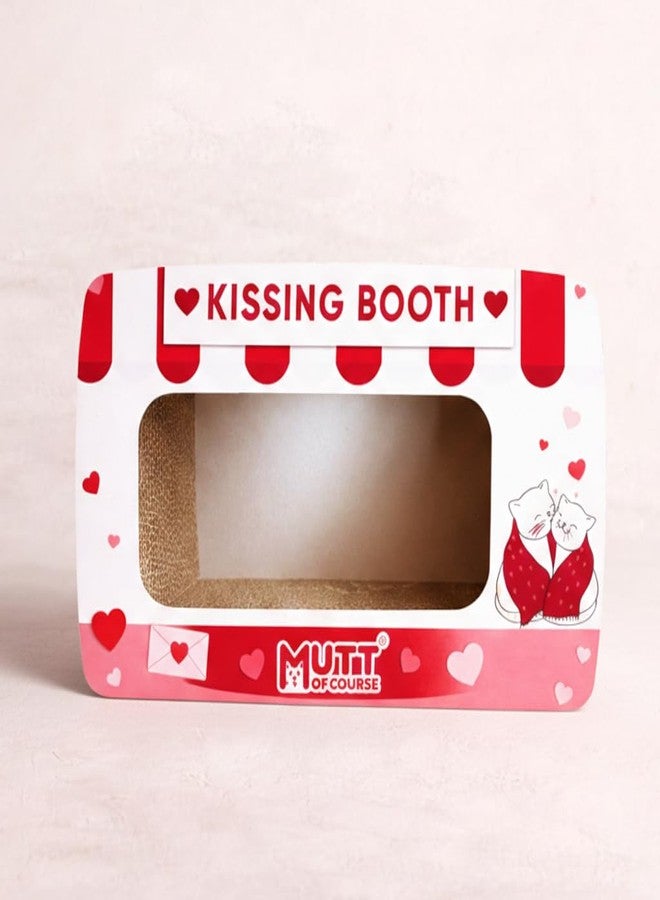 Mutt of Course Kissing Booth Cat Scratcher & Hideout Cat Toy (with Catnip) - Image 2