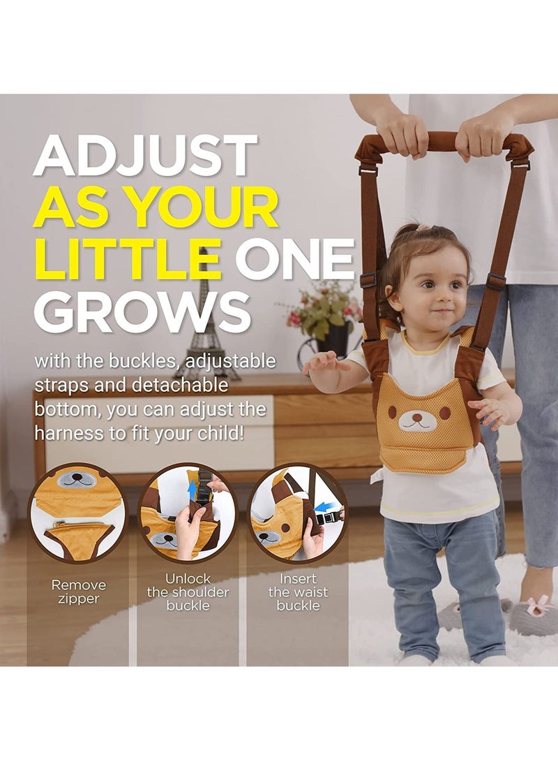 SYOSI Baby Walking Harness, Handheld Kids Walker Helper, Toddler Infant Walker Harness Assistant Belt, Help Baby Walk, Child Learning Walk Support Assist Trainer Tool for 7-24 Month Old - Image 2