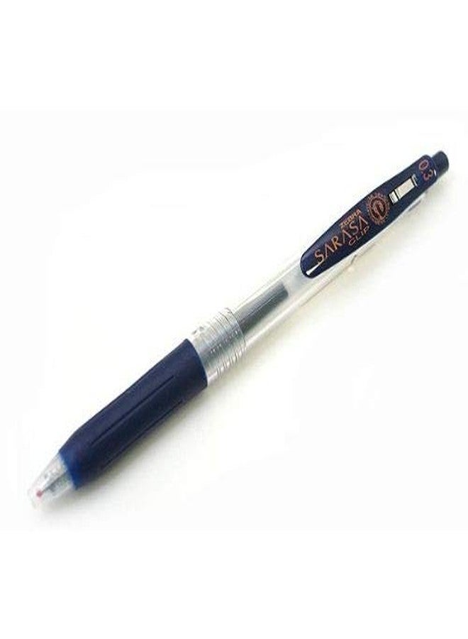 Zebra Technologies Zebra Sarasa Clip 0.3 Retractable Gel Ink Pen, Rubber Grip, 0.3mm, Blue Black Ink, Value Set of 10 - Image 2