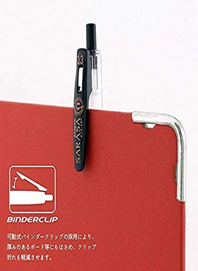 Zebra Technologies Zebra Sarasa Clip 0.3 Retractable Gel Ink Pen, Rubber Grip, 0.3mm, Blue Black Ink, Value Set of 10 - Image 3