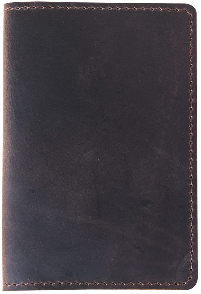 Fan&Ran Genuine Leather Journal Cover for Field Notes Notebooks, Moleskine Cahier Journal Pocket 3.5 x 5.5 Inches, Bourbon Brown - Image 3