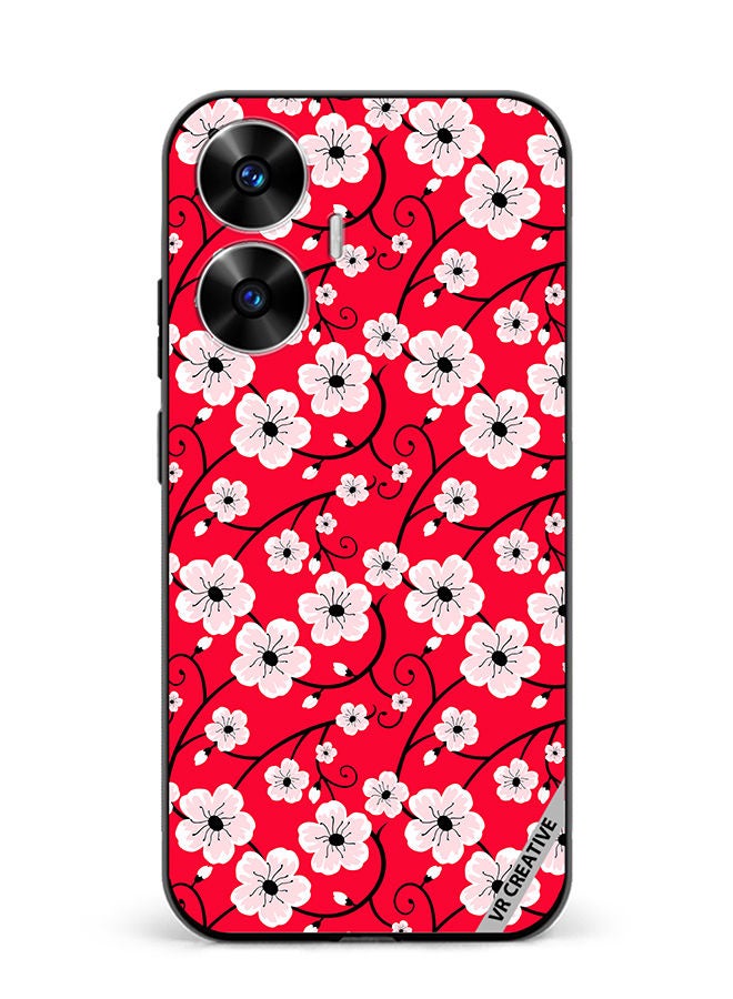 VR CREATIVE Protective Case Cover For Realme C55 Flower Design Multicolour - Image 1