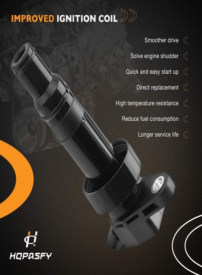 HQPASFY Ignition Coil Pack compatible with Hyundai Accent Veloster Kia Rio Soul Base L4 1.6L 1.6 2012 2013 2014 2015 2016 2017 2018 2019, HQ-A1230 - Image 2