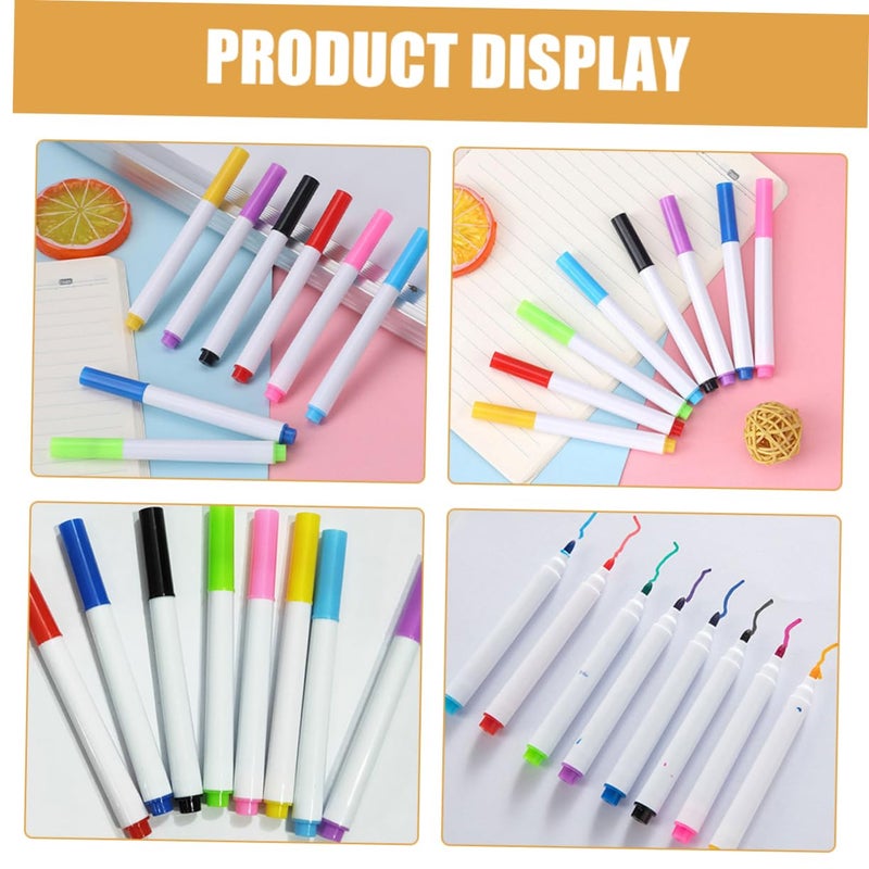Washable Dry Erase Markers 16 Pack Fine Tip Bright Colors for Whiteboard Drawing - Image 4
