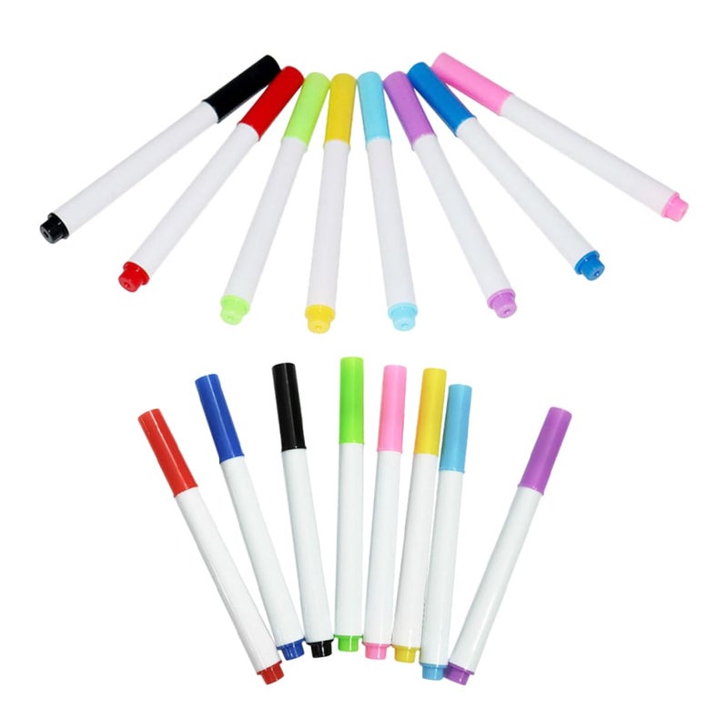 Washable Dry Erase Markers 16 Pack Fine Tip Bright Colors for Whiteboard Drawing - Image 2