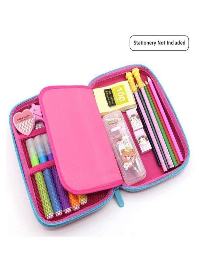 MSGH Design 7D Big Size Multipurpose Hardtop Pencil Pouch For Boys & Grils (AVNG.), Blue - Image 3