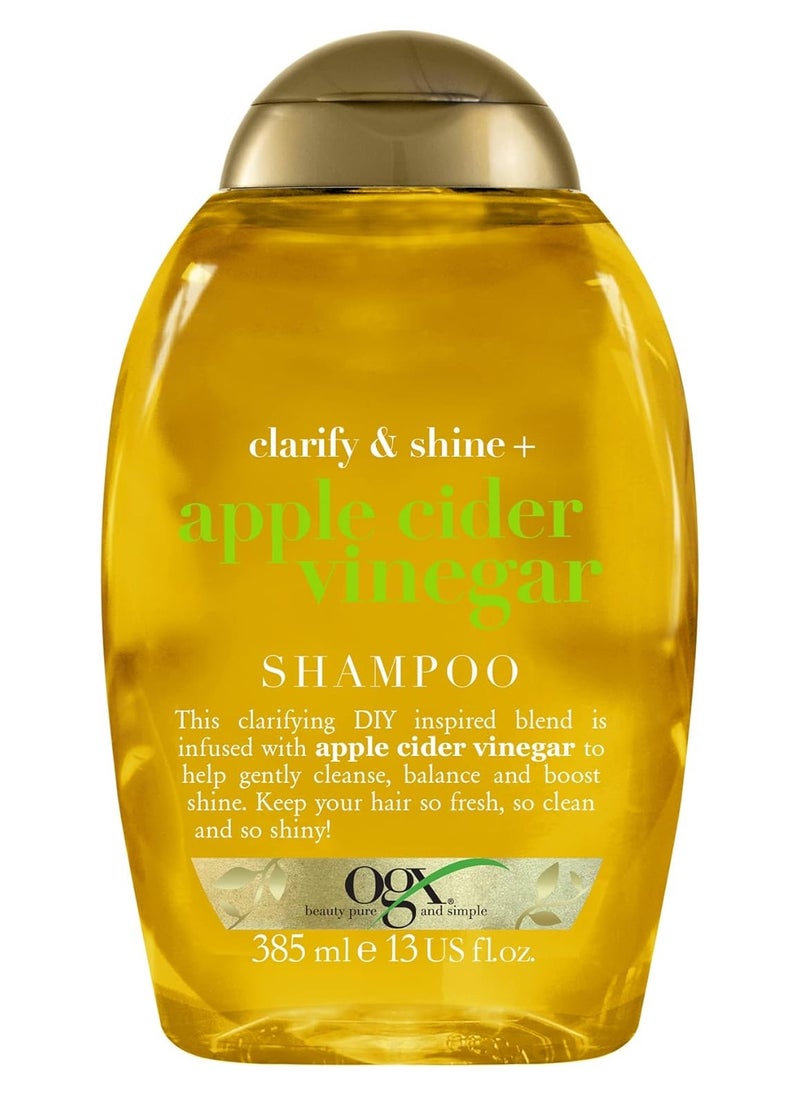 Ogx - Apple Cider Vinegar Clarifying Shampoo for Oily and Greasy Hair 385 ml - Image 1