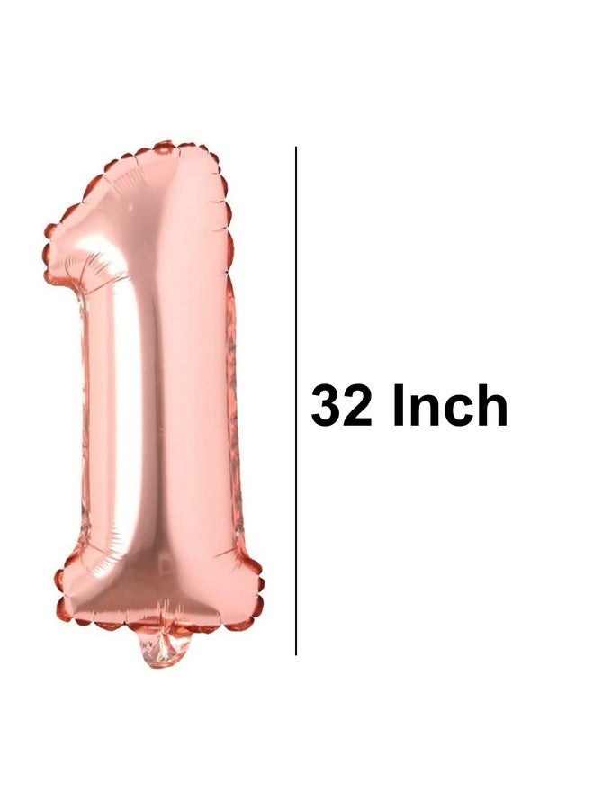 Atpata Funky 10th Birthday Foil Balloons Decoration Party Supplies for celebrating the Double Digit Milestone (Rose Gold) - Image 3
