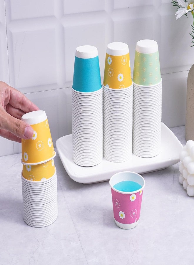 Tamone 600 Pack 3 oz Bathroom Cups, Mouthwash Cups with Flower, Pink, Yellow, Blue Small Disposable 3 oz Paper Cups for Party, Picnic, BBQ, Travel, Home & Event - Image 5