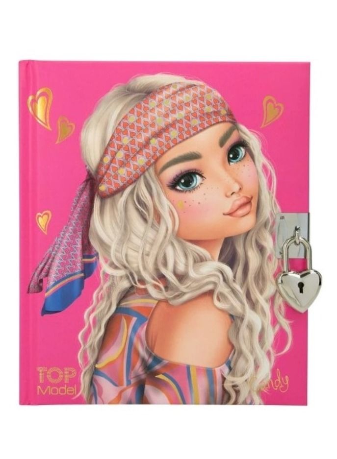 TopModel Diary with Padlock - Image 1