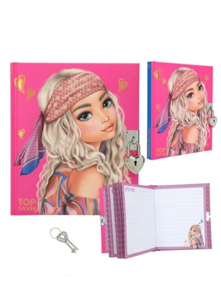 TopModel Diary with Padlock - Image 2
