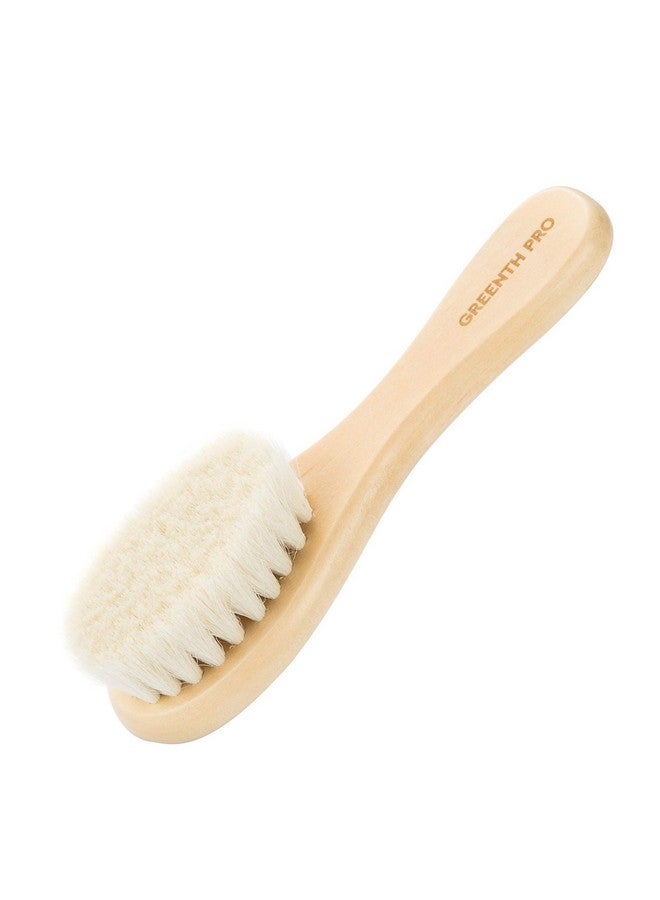 GREENTH PRO Baby Hair Bush And Comb Set Nature Lotus Wood With Soft Goat Bristle And Pear Wood Comb For Newborns & Toddlers Ideal For Cradle Cap  - Image 5