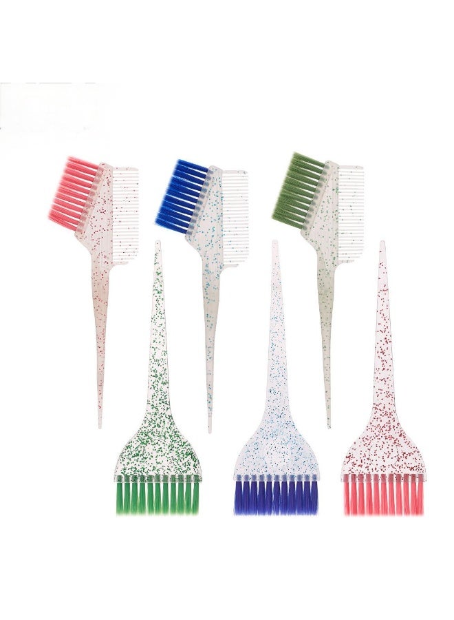 سيوسي مجموعة فرش وأمشاط صبغ الشعر، 6 قطع مجموعة أدوات صبغ الشعر متعددة الألوان لصبغ الشعر في المنزل واستخدامات الصالون - Image 1