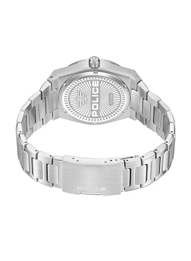 بوليس Salkantay Men's 45mm Watch with Blue Dial, Arabic Numerals & Stainless Steel Bracelet