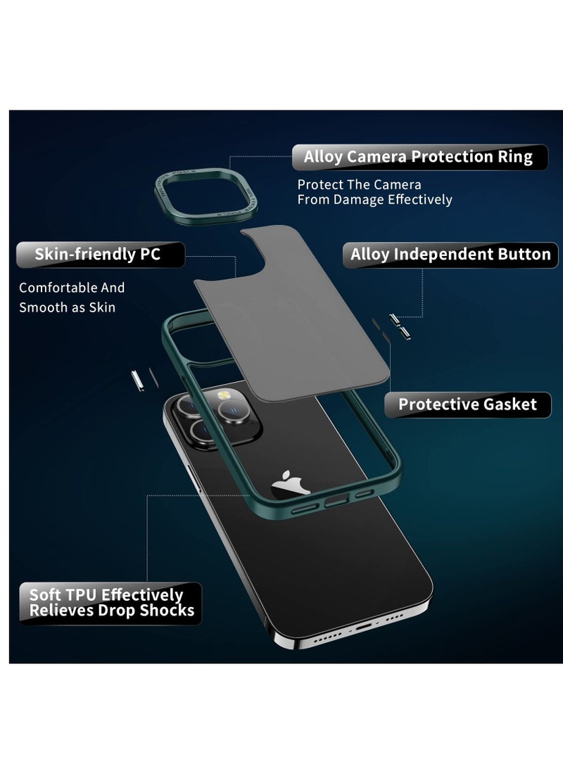 SYOSI - Designed for iPhone 14 Pro Max Case 6.7inch, Military Grade Drop Protection, Skin-Friendly PC Back, Advanced Camera Protection Ring, Anti-Scratch Anti-Fingerprint for iPhone 14 Pro Max (Green, 6.7 Inc - Image 1