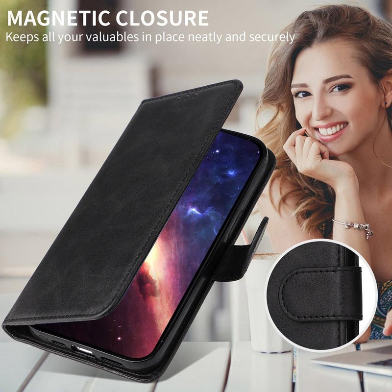 erorex For vivo V60 5G Global Classic Calf Texture Flip Leather Phone Case(Black) - Image 5