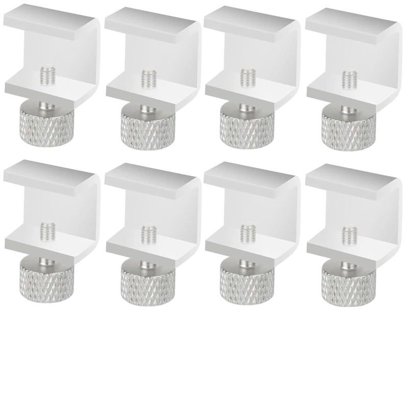 Silver 8pcs Adjustable Glass Plate Clamp Clip for Ender 3 Heated Bed Build Platform - Image 2