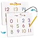 GAMENOTE Magnetic Number Tracing Board 2 in 1 Double Sided Numbers 120 Writing Board for Toddlers Kids Preschool Handwriting Learning Toys Educational Math Manipulatives - Image 3