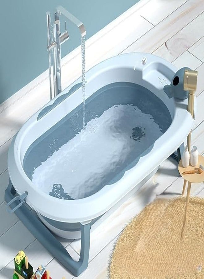 KRLZ Baby Bath tub for 0-3 Years Newborn Baby Bathing tab for Kids Play Foldable Bath tub for Infants Toddler Boy Girl - Image 1