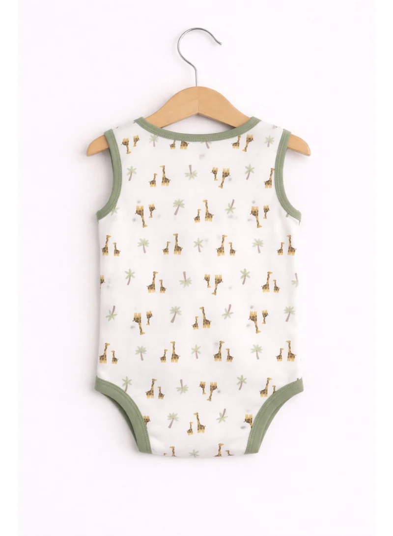 Victor And Jane  Baby Boys Sleeveless Interactive Printed Bodysuits – Pack of 3 for Men | Best Price UAE